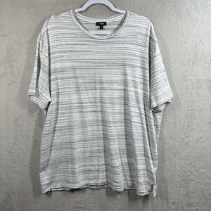 Express Short Sleeve T-shirt Men's XL Gray Stripe Casual‎